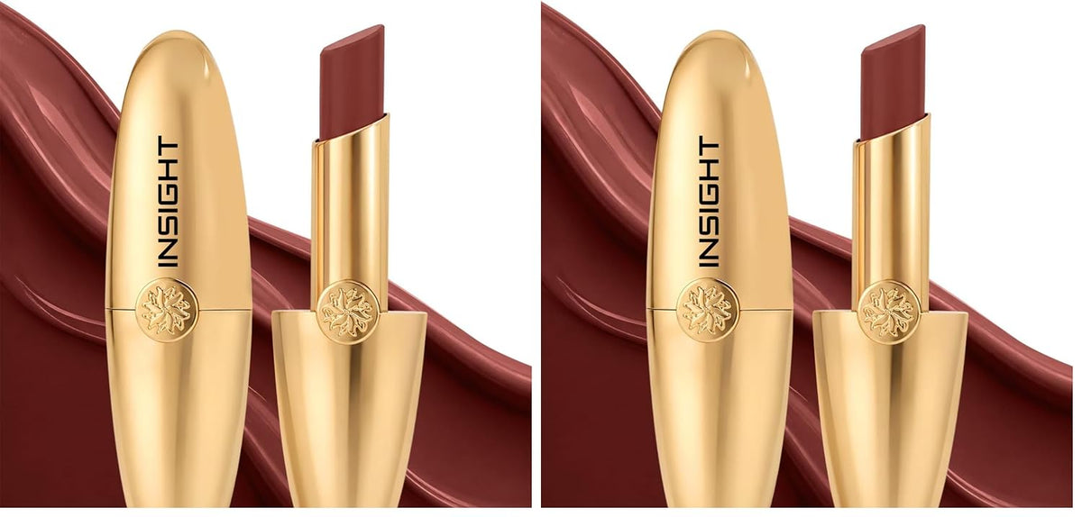 INSIGHT Cosmetics Crème Comfort Lipstick – High-Shine Gloss Finish| Hydrating | Deeply Nourishing | Butter Glide | Plumping Effect | Lightweight Feel & Radiant Lip Color (Double Dare) – 3.4 g