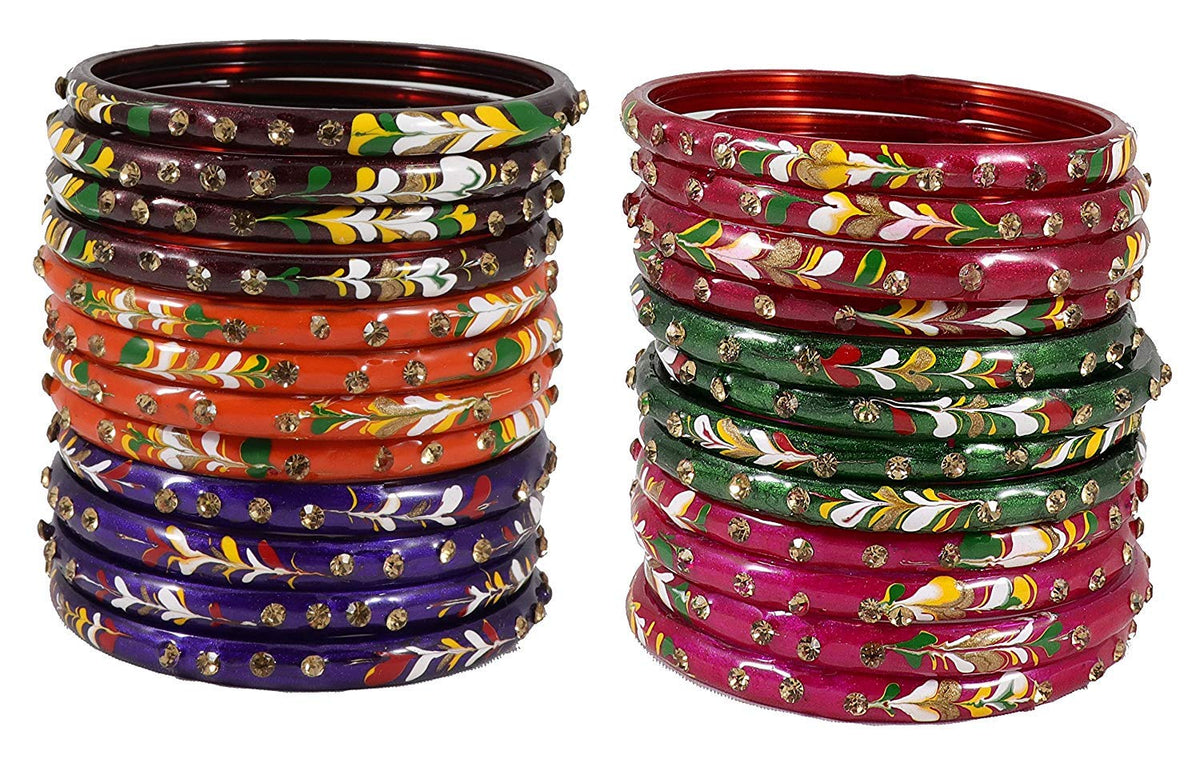 NMII Bangle Set for Women (Multi-Colour)