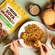 Urban Platter Soya Granules, 300g (53% Plant Protein | Made from Defatted Soy Flour | Fiber Rich Soya Mince)