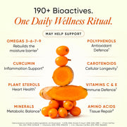 Wellbeing Nutrition Himalayan Sea Buckthorn Pulp With Curcumin Extract |Cold-Pressed, Liquid Concentrate Juice| Natural Vitamin C, Omega 3, 6, 7, 9 & Antioxidants |Supports Immunity, Skin Glow & Gut Health| 500ml