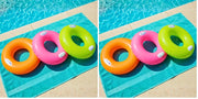 Toy Imagine Inflatable Ring Pool Swim Float Tubes with Handle - Pack of 2