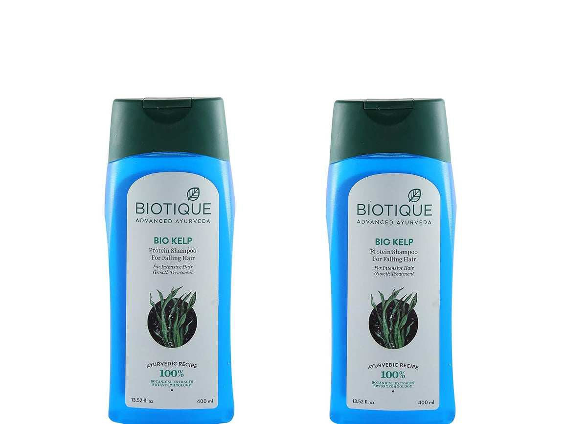 Biotique Bio Kelp Fresh Growth Protein Shampoo 400Ml (Pack Of 2), 508 Grams