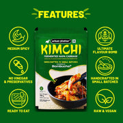 Urban Platter Korean Style Kimchi Fermented Nappa Cabbage, 350g [Raw,Powered by Bombucha]