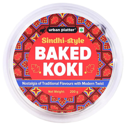 Urban Platter Baked Koki, 200g (Wheat Free, Traditional Sindhi Style Snack)