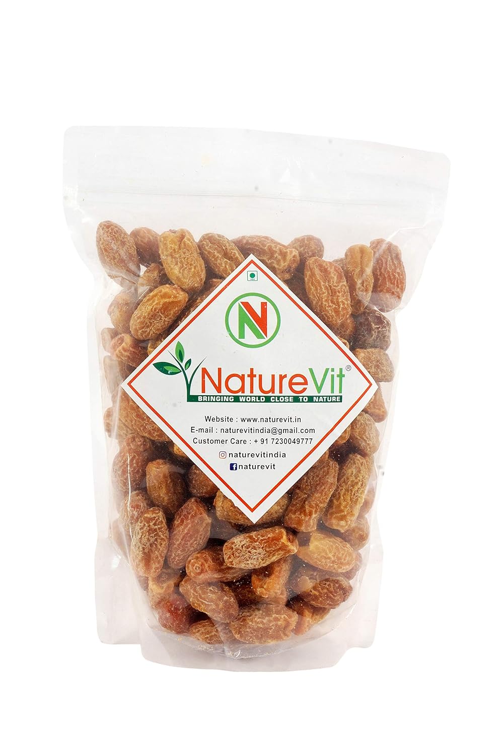 NatureVit Yellow Dry Dates, 400g | Sukha Khajoor | Kharak