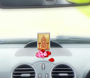 DIVINITI Rani Sati Photo Frame for Car Dashboard, Table Decor| ACF 3 Classic Rani Sati and 24K Gold Plated Foil| Religious Frame Idol for Pooja, Worship, Gifts Items (11.0 X 6.8 CM)