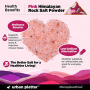 Urban Platter Pink Himalayan Rock Salt Powder, 1Kg