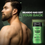 Beardo Body Acne Clear Body Wash for Men 200 ml | With Neem, Tea Tree and Salicylic Acid | Clean Clear Skin | For Body Acne and Skin Purification | B-acne