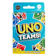 Mattel Games UNO Teams Card Game for Children and Adults for Family Games, Travel and Parties with Special Rules for Playing in Teams of Two, HXT58