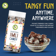 NatureVit Imli Candy 400g | Khatti Meethi Imly, Chulbuli Emli Tamarind Twist Candy, Twisted Emly | Tamarind Candy Soft Chewy Digestive Treat