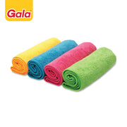 Gala Microfiber Cleaning Cloth/Towels Set of 4 Kitchen Wipes, Microfiber Cloth for car, Bike Cleaning and Home Cleaning, Glass Cleaning Cloth, (Multicolor)