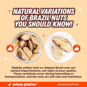 Urban Platter Brazil Nuts, 250g (Rich in Selenium | Superfood | Have 1 Daily | Product of Peru)