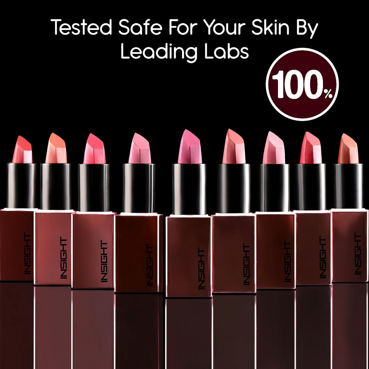 INSIGHT Prime Matte Lipstick - 3.8g |Satin Matte Finish |All day Comfort Wear | Infused with Hyaluronic Acid & Rosehip Oil |(MARGARITA) (Pack of 2)