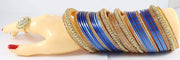 NMII Premium Gold Plated Bangles Chuda Set For Bridal Women & Girls with Zircon Gemstone & Beads Worked | Traditional Women's Bangles | Chura Set For Women Wedding, Party, Festive