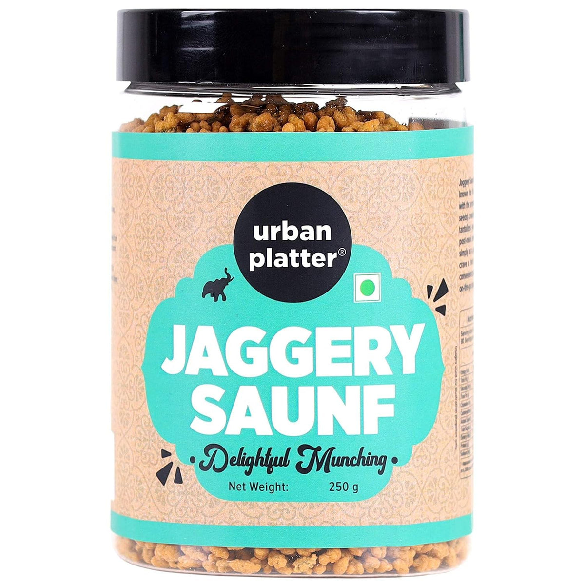 Urban Platter Jaggery Saunf, 250g (Gur Saunf / Fennel, Delicious Post-Meal Digestive)