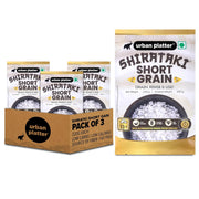 Urban Platter Shirataki Short-Grain Rice, 220 g, Pack of 3 (Ultra Low-Carb, Low-Calorie, Keto-Friendly, Fat-Free, Gluten-Free Alternative To Rice)