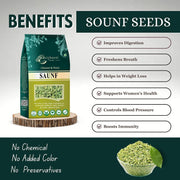 BrijBooti Saunf Moti - Natural Saunf Without Polish - Fennel Seeds Big - 800 Gr