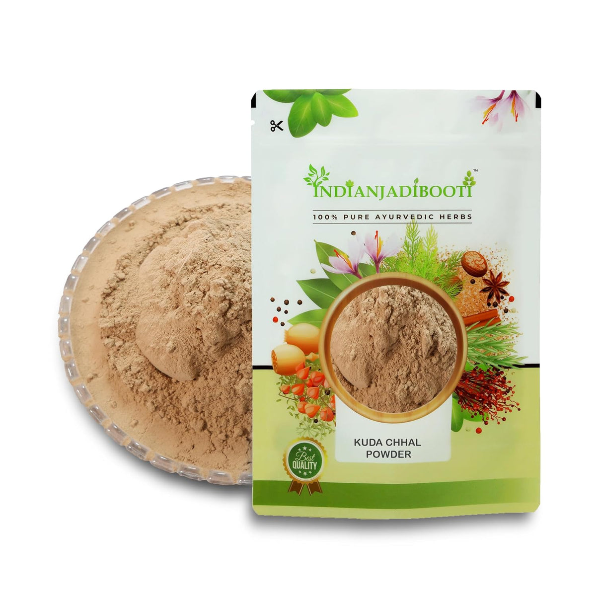 IndianJadiBooti Pure Kuda Chhal Powder (Kutaj Bark) | Raw Botanical for Digestive Comfort, Gut Harmony & Traditional Ayurvedic Vitality ((100 Grams) | Pack Of 2