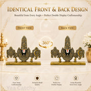 YaaNatural Yaa Catchy Lord Venkateswara Balaji Idol | Double-Sided 360° Design | Premium Antique Gold Resin Tirupati Balaji Murti | Car Dashboard, Home Temple, Office Desk & Pooja Decor | Spiritual Gift