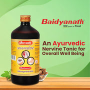 Baidyanath Ashwagandharishta | Helps Boost Immunity and Stress Buster | Useful for Natural Body Strength (450 ml) (Pack of 3)