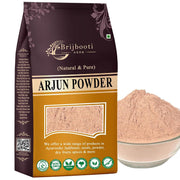 Brijbooti Arjun Ki Chaal Powder 500 Gr - Arjun Chal Tea - Organic Terminalia Arjuna Powder - Support Heart Health | FSSAI, GMP, ISO Certified