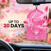 The Old Natural Car Air Freshener Hanging – Snif Gel Car Perfume, Essential Oil Based Long Lasting Car Fragrance (30–45 Days), Odor Eliminator Auto Air Freshener for Car – Rose Aura