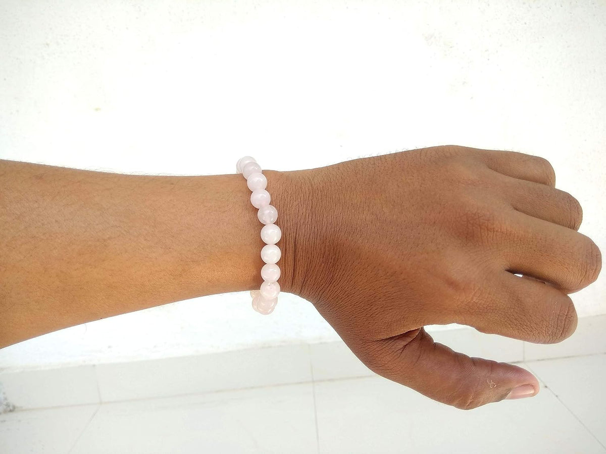 SHINDE EXPORTS Natural Rose Quartz Gemstone Bracelet for men and women