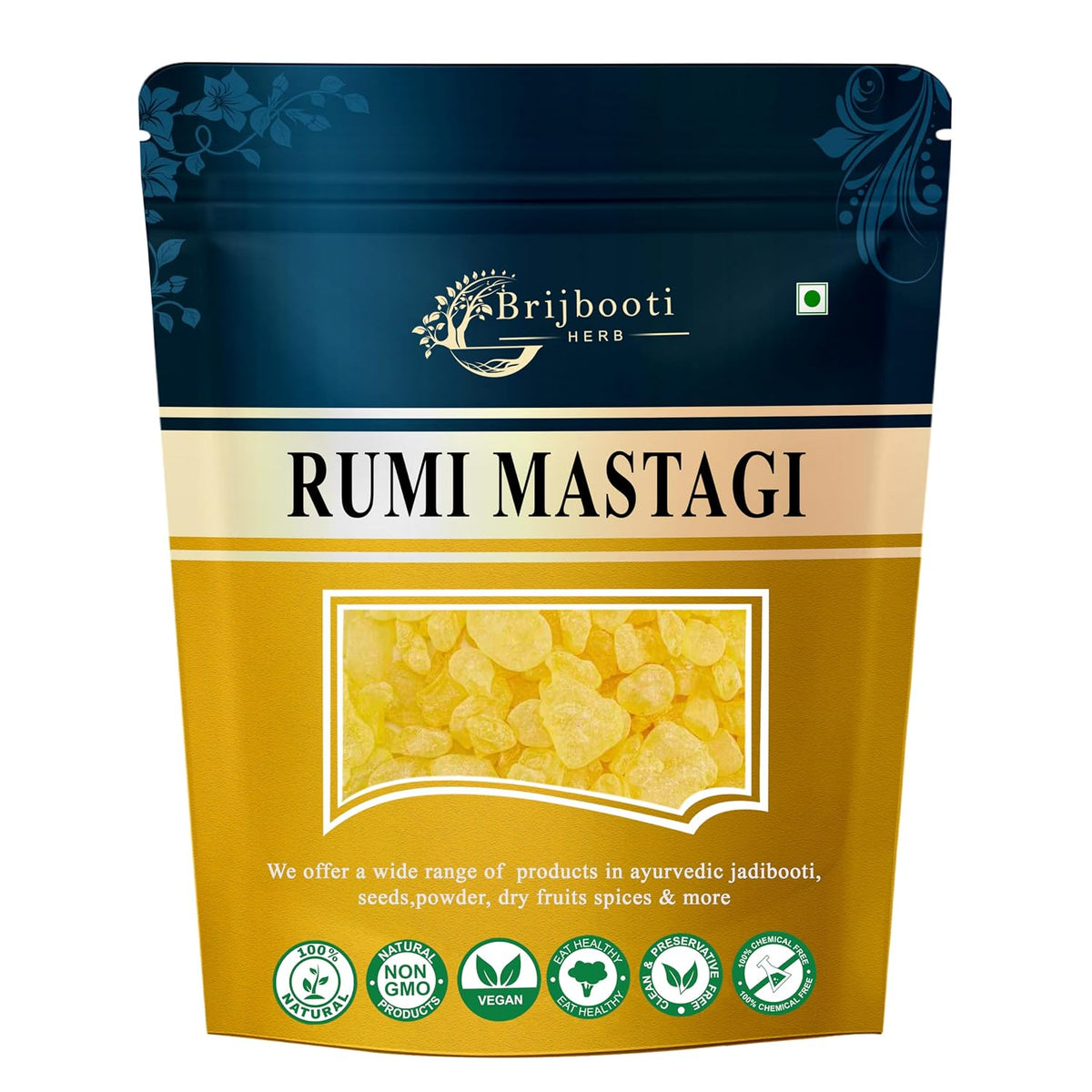 Brijbooti Rumi Mastangi (10 Gram) - Mastangi Rumi - Pistacia Lenticus - Mastic Gum