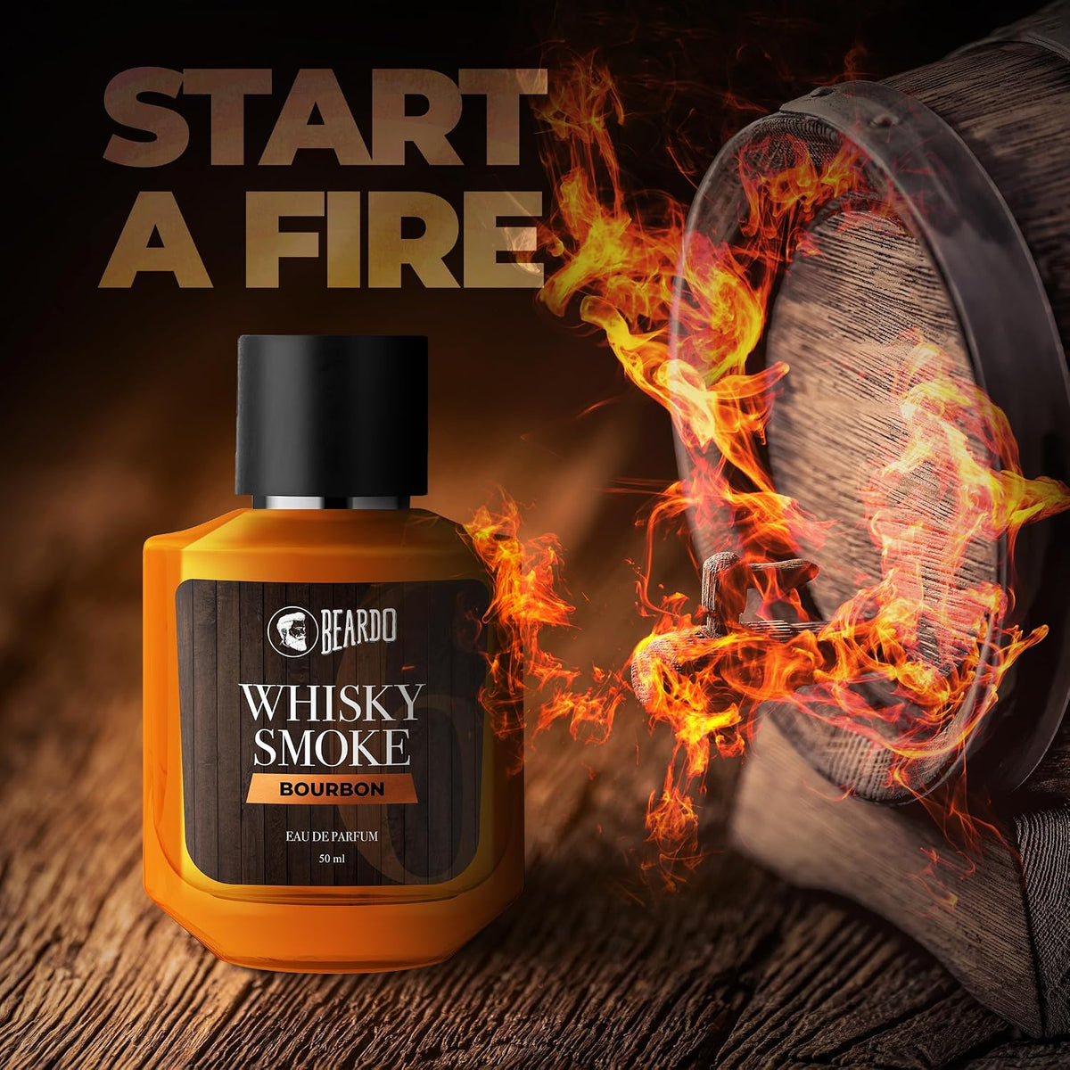 Beardo Whisky Smoke Bourbon Perfume 50ml & Mariner Perfume 50ml Combo | Long Lasting Perfume For Men | Oriental, Woody, Leathery | Fresh, Aqua Notes | Gift Set | Rakhi Gift for Brother | Gift for boyfriend | Gift for Men | Gift for Brother