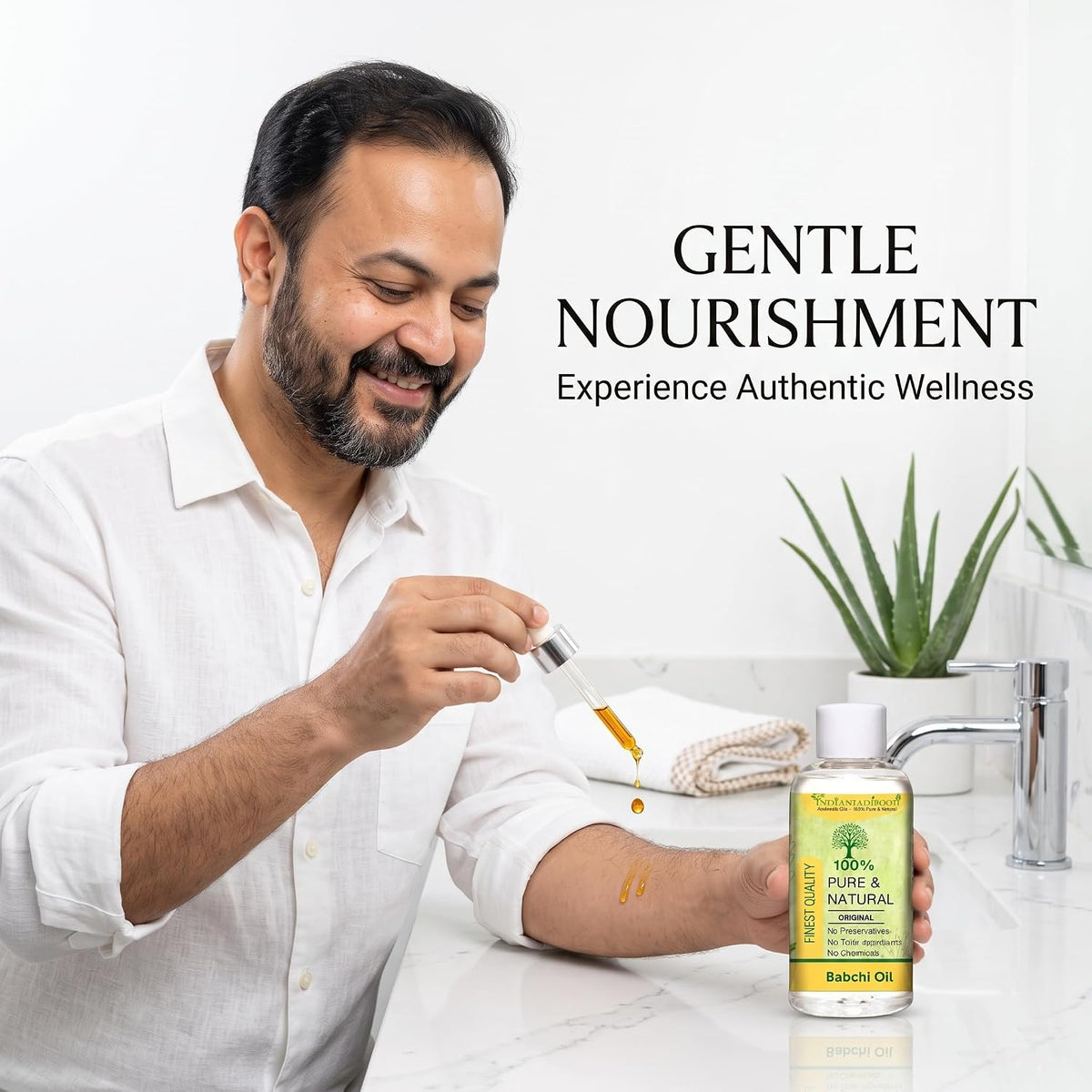 IndianJadiBooti Pure Bakuchi Oil | 100% Natural Traditional Botanical Extract | Supports Healthy-Looking Skin & General Wellness| 50ml