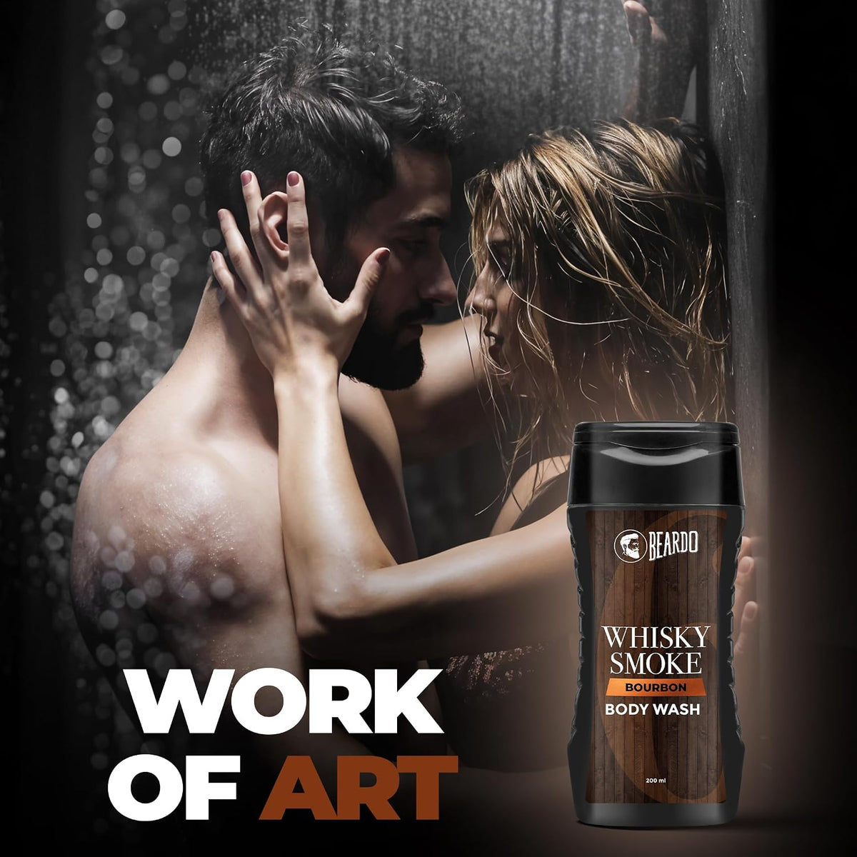 Beardo Whisky Smoke Bodywash 200ml | Bold Whisky Smoke-Inspired Fragrance | Deep Cleansing & Hydrating Formula for Fresh, Smooth Skin | Perfumed Body wash