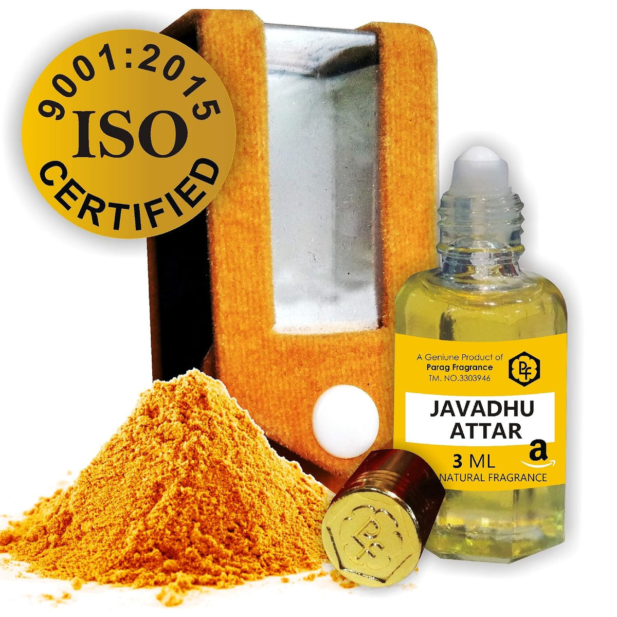 Parag Fragrances Javadhu Powder Attar 3ml (Real Indian Javadhu Beige Attar)