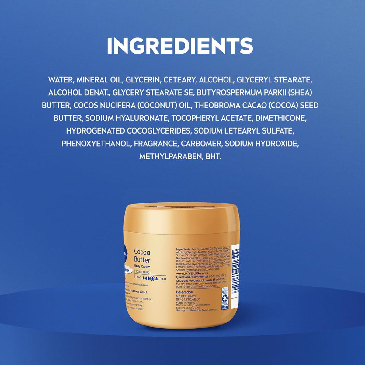 NIVEA Cocoa Butter Body Cream with Deep Nourishing Serum