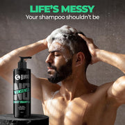 Beardo No Nonsense Daily Shampoo for Men 200ml | For Healthy, Clean Scalp | Anti-inflammatory Peppermint, Tea Tree Fights Dandruff | Activated Charcoal Detoxifies Scalp | Paraben Free | Daily Use Shampoo for Stronger, Cleaner Hair