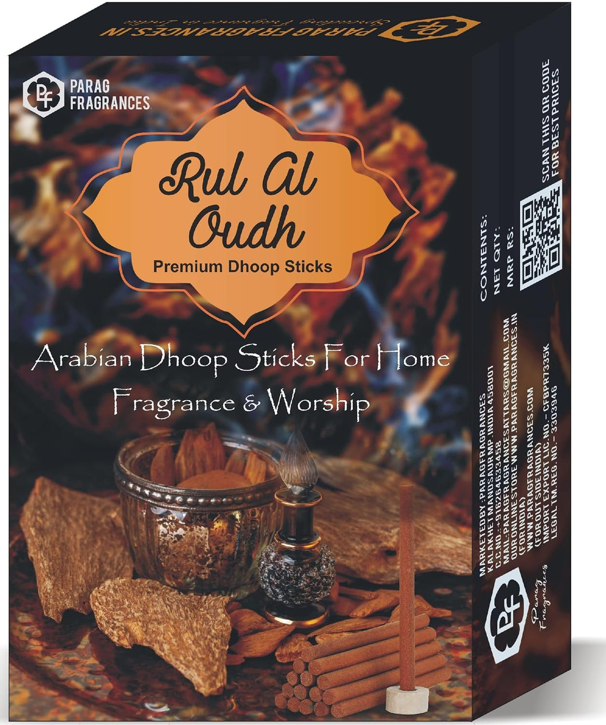 Parag Fragrances Arabian Dhoop Sticks for Home Fragrance & Pooja (Ruh Al Oud)