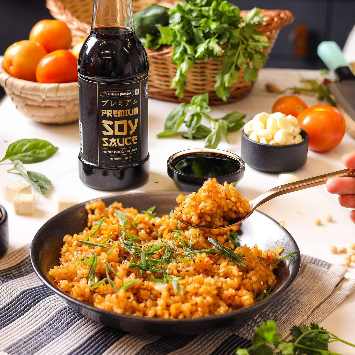 Urban Platter Premium Soy Sauce, 500ml (Naturally Brewed | Umami | Suitable for Stir Fry | Asian Cuisine)