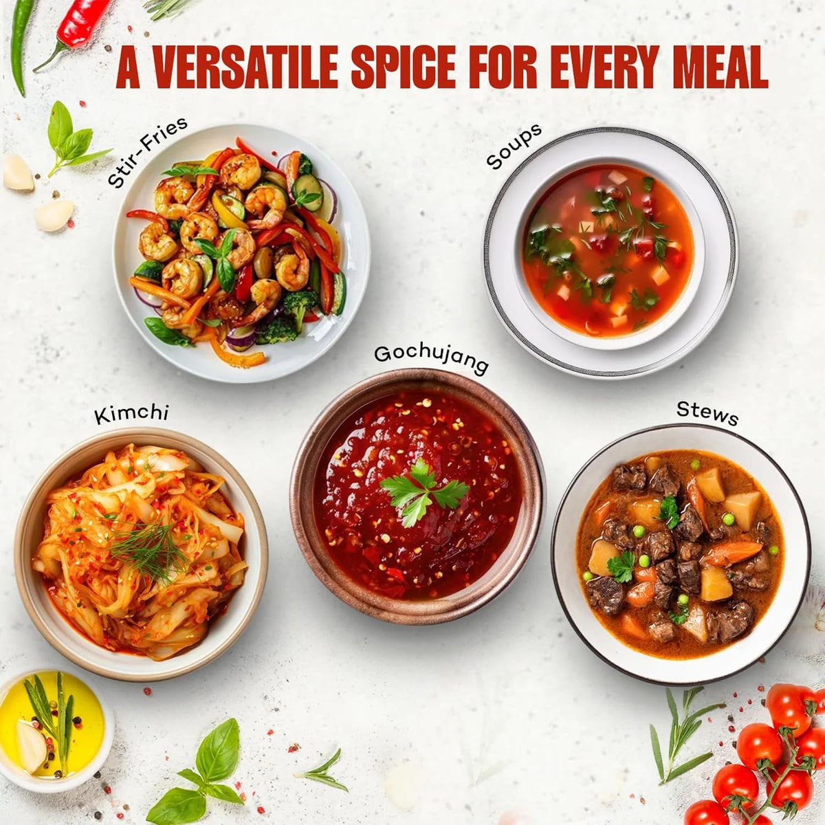 urban platter Korean Gochugaru Hot Pepper Powder, 80 Gm [Coarse Ground Korean Dried Chilli Peppers | Smoky & Spicy| Use For Kimchi And Other Korean Dishes]