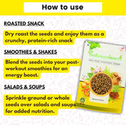 IndianJadiBooti Edible Spinach Seeds, 900 Grams Pack | (Pack Of 2)