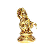 Aalayam Selveer Lord Ayyappa Idol | Ayyappa God Idol | Ayyappa Swamy Idol | Ayyappa Idol Brass | Ayyappa Idol Small 9 CM Height, Gold Colour 1 No