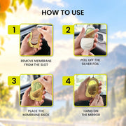 The Old Natural Car Air Freshener Hanging – Snif Gel Car Perfume, Essential Oil Based Long Lasting Car Fragrance (30–45 Days), Odor Eliminator Auto Air Freshener for Car – Citrus Fantasy