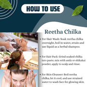 BrijBooti Sabut Reetha Without Seed/Seedless Soap Nuts For Normal Hair 800 Gram Natural