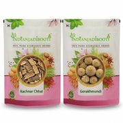 IndianJadiBooti Elite Cellular Detox Bundle: Kachnar Chaal & Gorakhmundi – For Blood Purification, Lymphatic Drainage, and Advanced Glandular Health – 2 x 250g