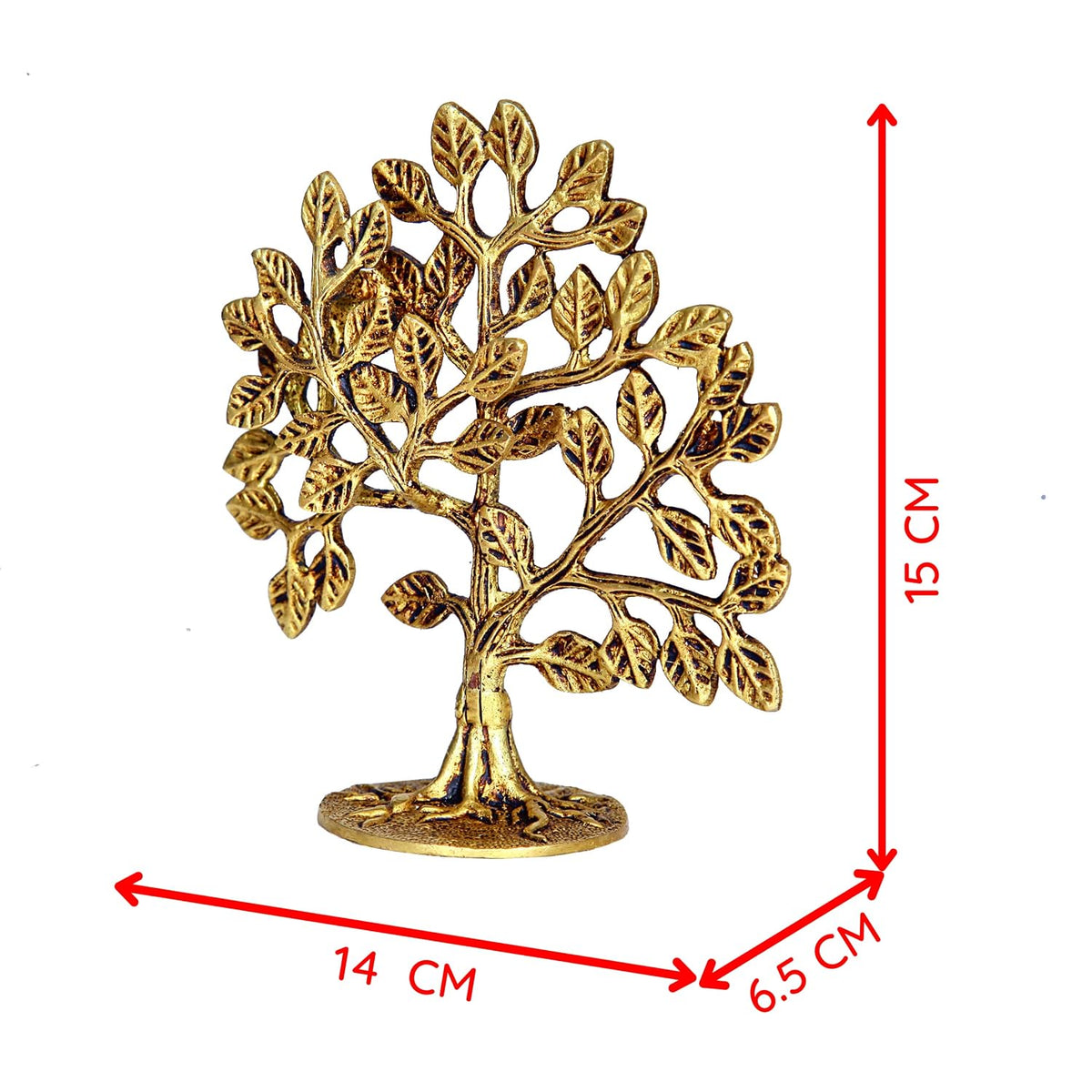 Aalayam Selveer Kalpavriksha | Karpaga Viruksham | Karpagavirutcham Tree in Brass | Kalpavruksham Brass 15 CM Height, Gold Colour 1 No