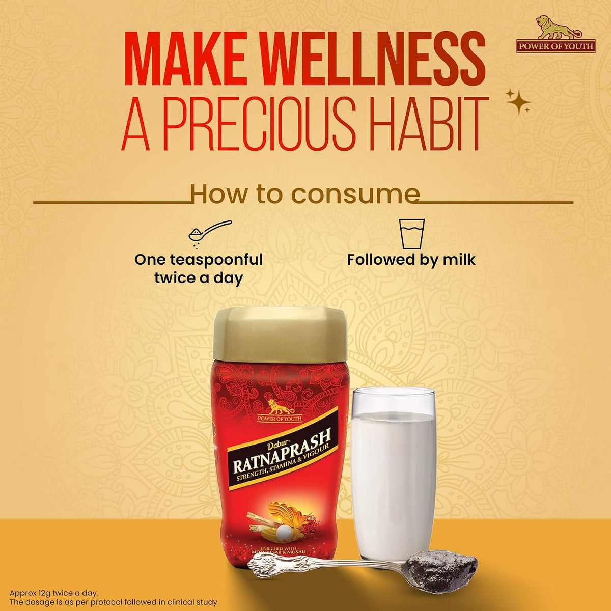 Dabur Ratnaprash - Chyawanprash for all Seasons, A Complete Family Health Tonic - 900g