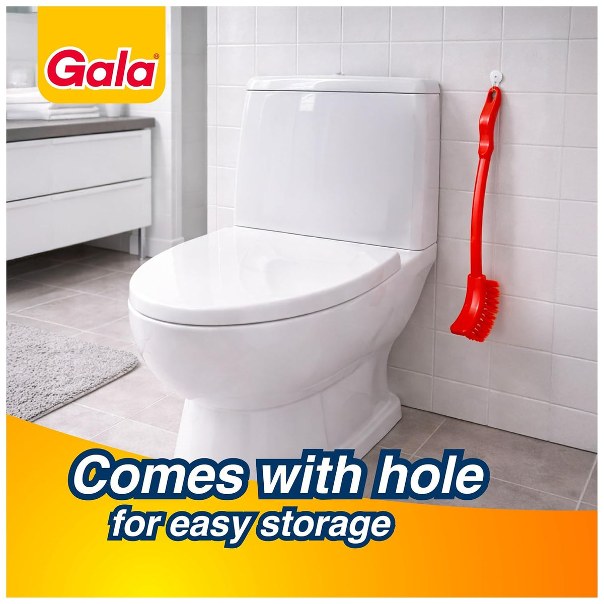 Gala Super Hockey Toilet Brush (Multicolour)