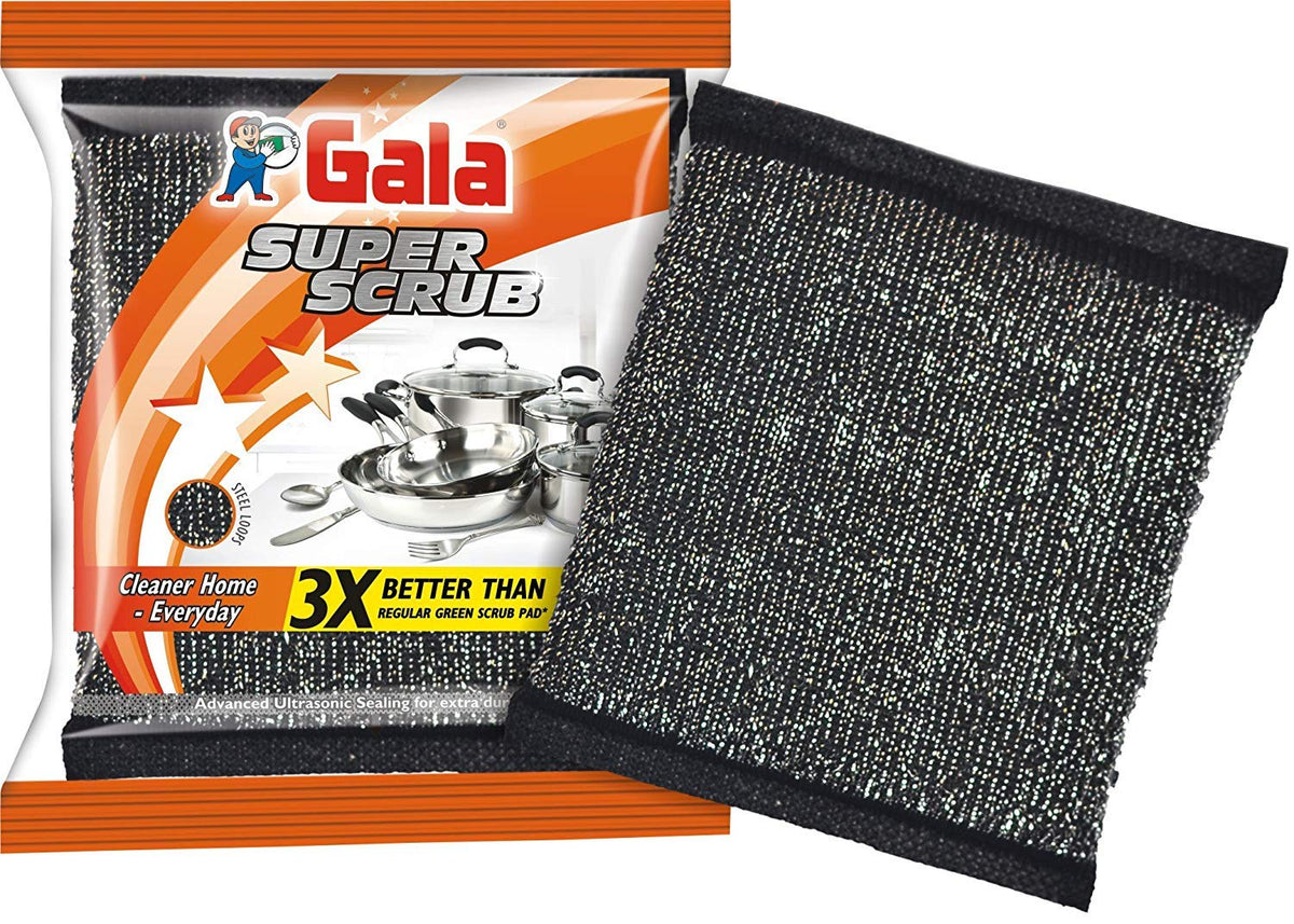 Gala Super Scrub Set (Pack Of 12, Black)