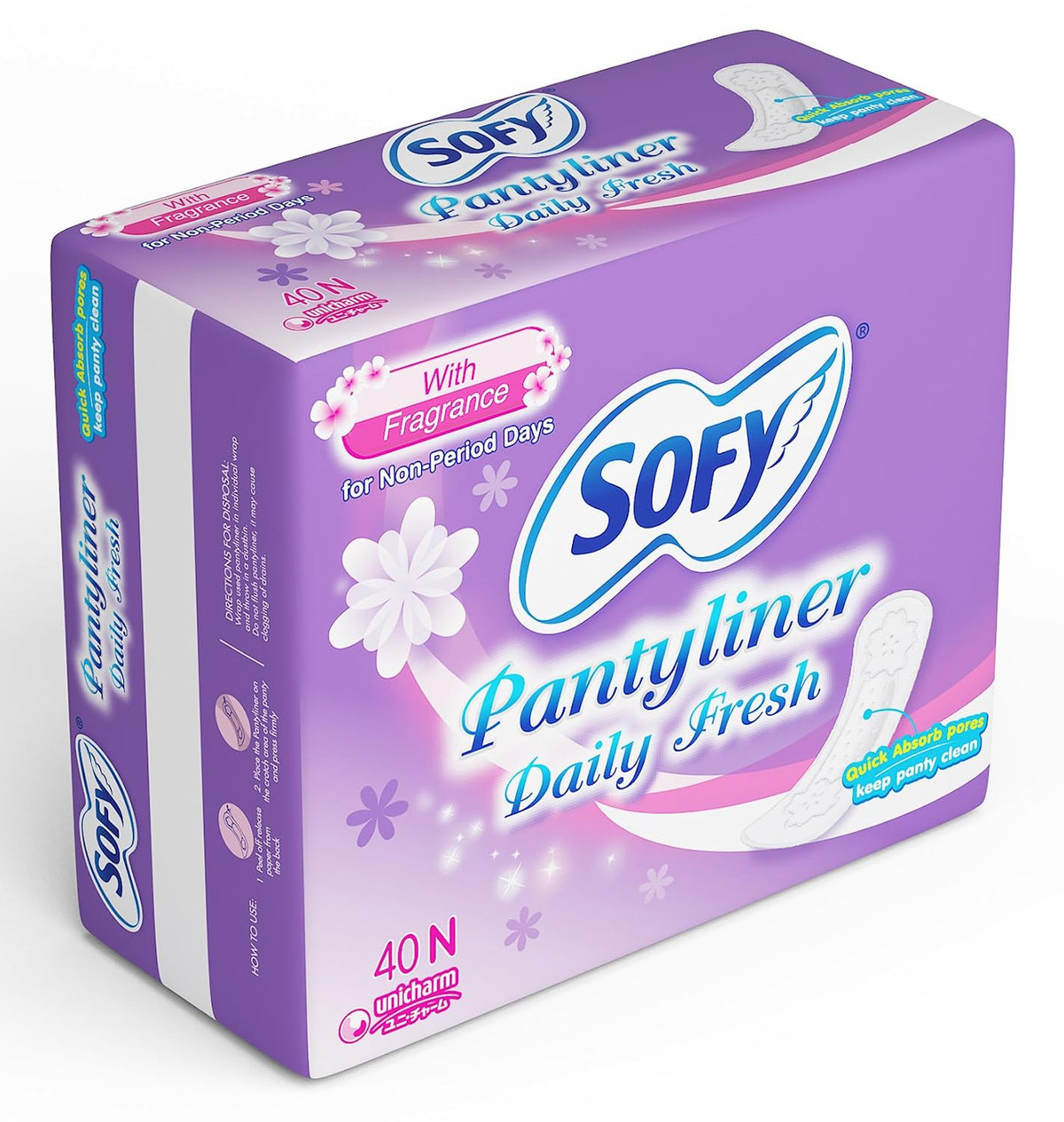 Sofy Daily Fresh Panty Liner - Pack of 40 Pieces