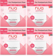 Nua Ultra-Safe Maternity Panties Xxl-Xxxl (38-54 Inches)|Postpartum Bleeding And Clots|4X More Absorbent|360 Degree Protection|25% Longer Absorbent Core|Breathable|Safe On Skin,Pack Of 5