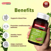 Baidyanath Arjun -60 Tablets | Ayurvedic Arjuna Extract | Supports Circulation, Lipid, Cholesterol Balance & Herbal Heart Wellness Supplement