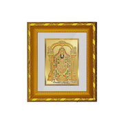 DIVINITI Tirupati Balaji Gold Plated Wall Photo Frame, Table Décor| DG Frame 103 Size 1 and 24K Gold Plated Foil| Religious Photo Frame Idol For Pooja, Gifts Items (16.5 CM X 15.5 CM)